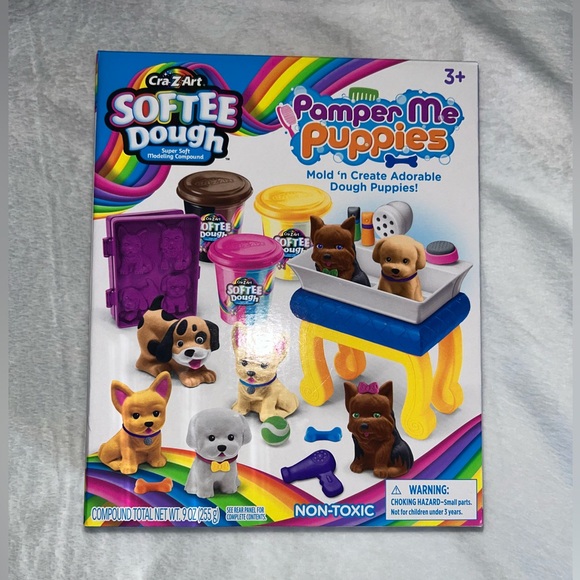 Cra-z-art Softee Dough Pamper Me Puppies Modeling Compound Play Set - Picture 4 of 5